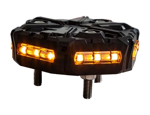 Buyers Products SAE J845 Class 2 LED Micro Beacon, Rated IP67, Permanent Mount, Light For Dump Trucks, Service Body Trucks, Strobe Lights for Vehicles