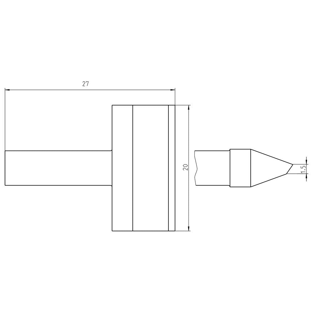Welding Tool Rtu 200 K Ms Tip Blade 20.0
