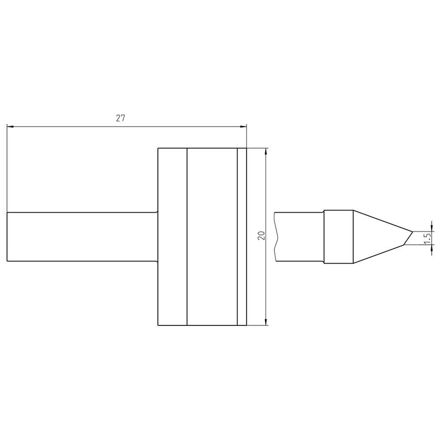 Welding Tool Rtu 200 K Ms Tip Blade 20.0