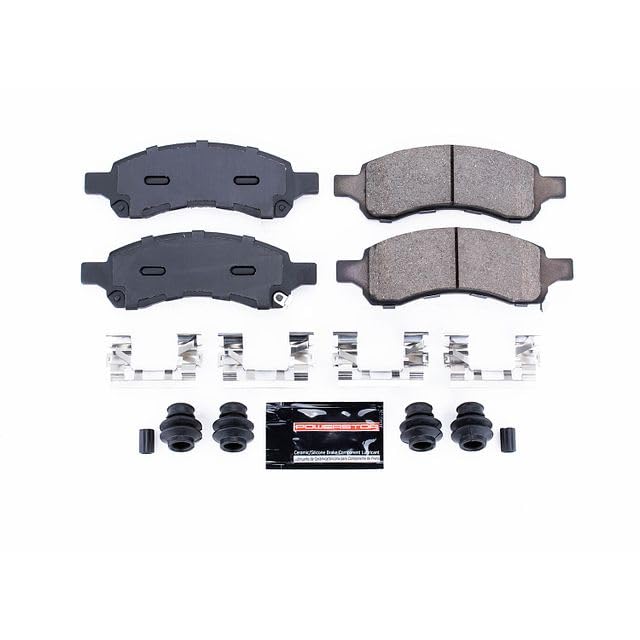 Power Stop Z23-1169A Z23 Sport Carbon Fiber Infused Ceramic Brake Pads with Hardware For Buick Enclave, Chevy Traverse, GMC Acadia, GMC Acadia Limi, Saturn Outlook [Model Specific]