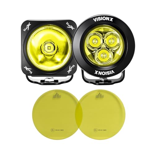 Vision X Lighting 3.0IN Pair of Square Selective Lenses and GASKETS for CG2-OP110/CG2-OPM310/CG2-CPR110/CG2-CPM310