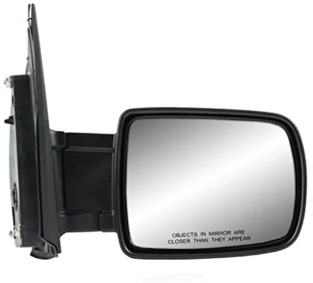 Fit System Side Passenger Mirror for Honda Element, Textured Black, Foldaway, Power