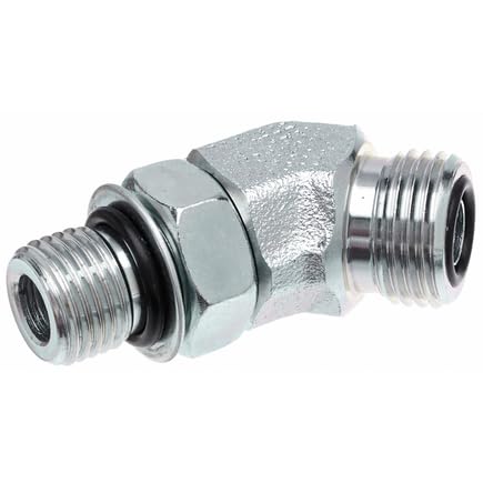G60805-0608 Male Flat-Face O-Ring to nobrandname Male O-Ring Boss - 45 (SAE to SAE)