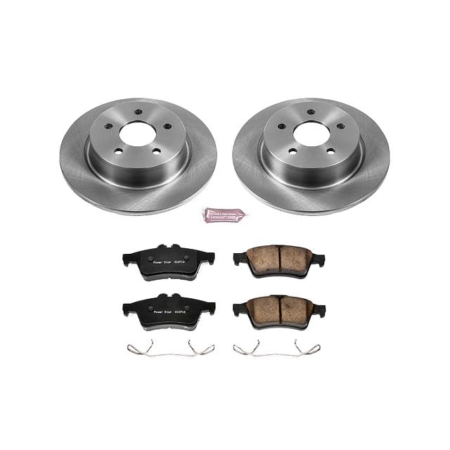 Power Stop Autospecialty KOE6398 Rear Replacement Brake Kit-OE Brake Rotors & Ceramic Brake Pads