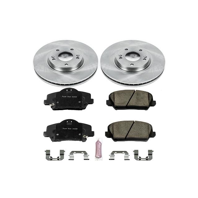 Power Stop Autospecialty KOE6935 Front Replacement Brake Kit-OE Brake Rotors & Ceramic Brake Pads For Kia Forte Koup 2014-2016, Kia Forte5 2014-2016 [Model Specific]