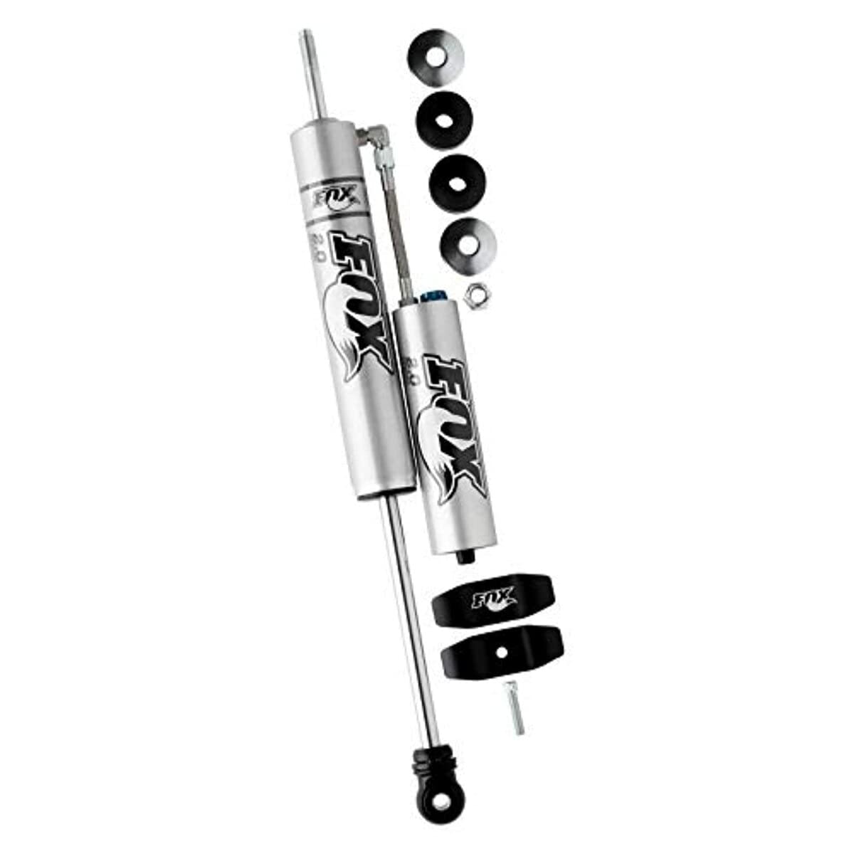 FOX Factory 2.0 Performance Series FOX FactoryFox Shock, Monotube, Aluminum, Clear Anodized, Rear, 0 in to 1.5 in Lift