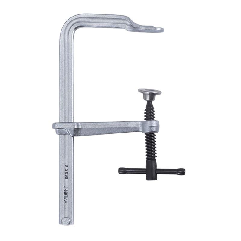 Wilton F-Clamp Light-Duty, 8" Opening, 4" Throat, 660 Lbs. Clamping Force (Model 660S-8)