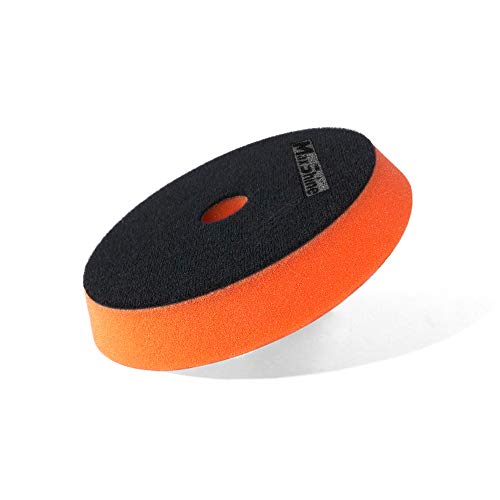 Maxshine 6" AIO Universal One-Step Orange Polishing Foam Pad – Hook & Loop Backing – All-in-One Pad for Single-Step Paint Correction – Compatible with DA & Rotary Polishers