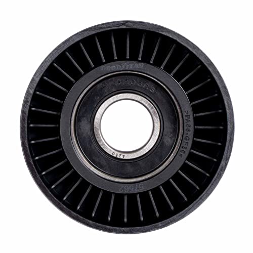 Belts Goodyear 57562 Idler/Tensioner Pulley Drive - Black - Cadillac Escalade (2002-2014), Ford Explorer (1996-2001), GMC C2500 Suburban (1995), Hummer H2 (2008-2009), Jaguar F-Type (2016-2024)