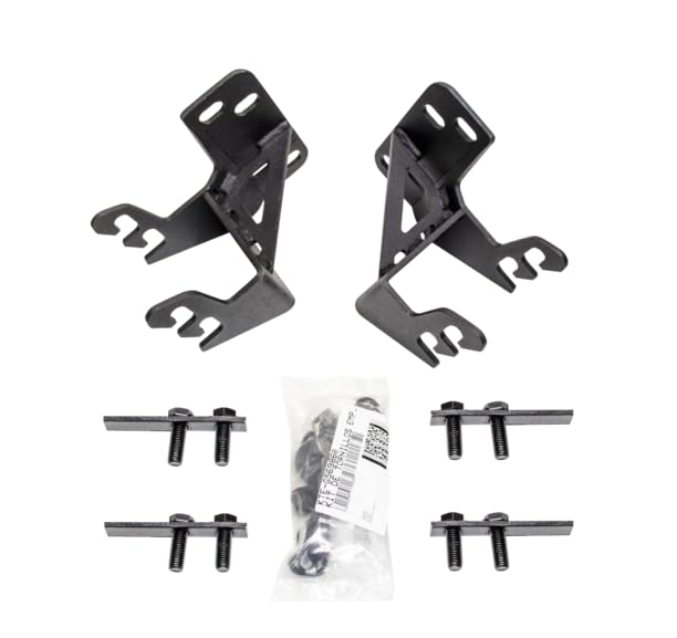 Go Rhino Mounting Bracket Kit for RC3 Skid Plate or RC4 Bull Bar | Mild Steel, Textured Black | 569860TK | Fits 2017-2022 Ford F-250, F-350 Super Duty Excludes Black Widow Editions
