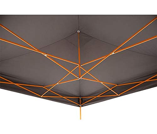 E-Z UP Instant Shelter Vantage Canopy, 10' x 10', White Powder-Coated Steel Frame with Wide-Trax Roller Bag & 4 Piece Spike Set, Punch