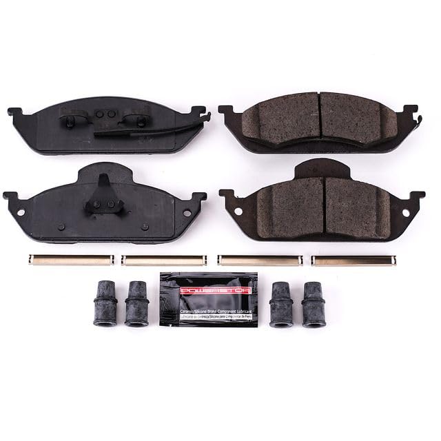 Power Stop Z23-760 Z23 Evolution Sport Carbon Fiber Infused Ceramic Brake Pads with Hardware For Mercedes-Benz ML320, Mercedes-Benz ML350, Mercedes-Benz M [Model Specific]