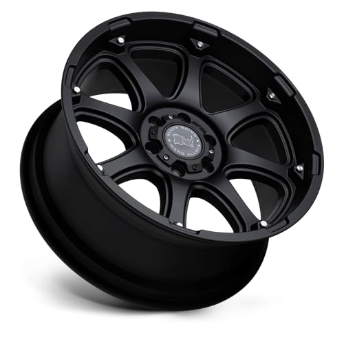 Black Rhino GLAMIS Hard Alloys 17X9 8X6.5 5.47 12mm MATTE BLACK - 1790GLA128165M22