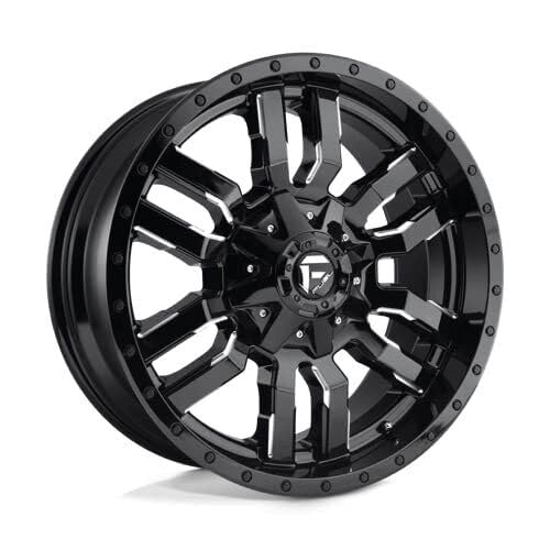 D596 FUEL OFF-ROAD SLEDGE 20X9, 6X120/5.5, 5.75, 19mm MATTE BLACK GLOSS BLACK LIP - D59620906957