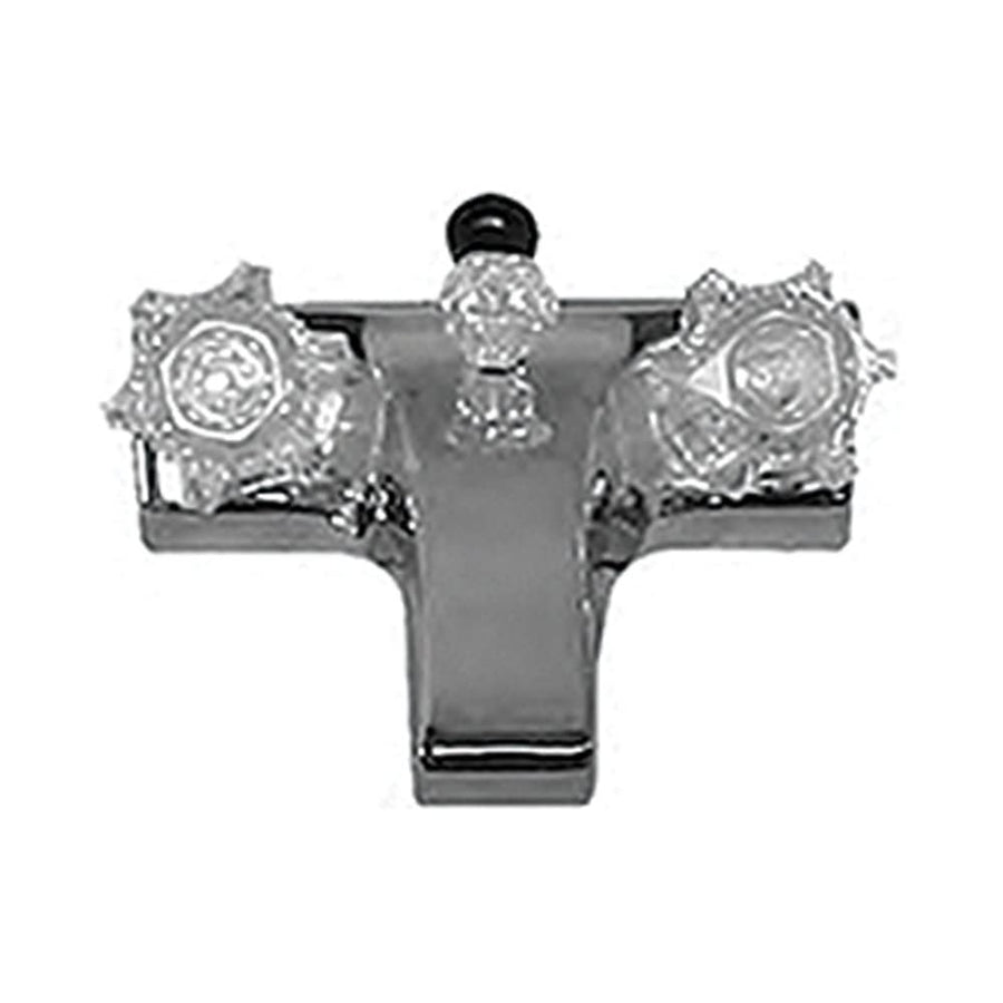 Utopia 20373207 Lasalle Bristol Chrome 4" Center Lavatory Faucet with Diverter and Clear Handles