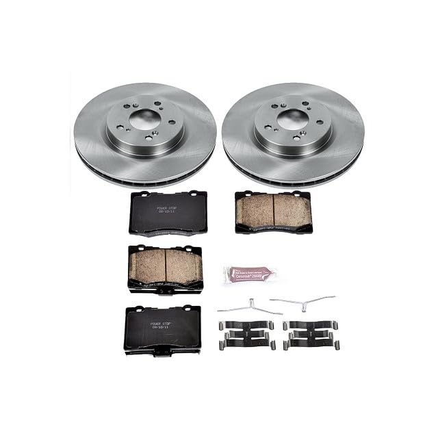 Power Stop KOE4606 Front Replacement Brake Kit-OE Brake Rotors & Ceramic Brake Pads For Acura RL 2005-2012 [Model Specific]