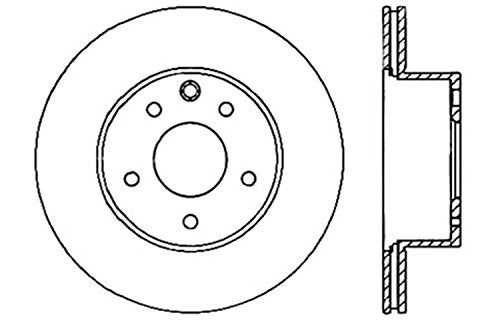 Rear Left StopTech 128.42088L Sport Cross Drilled Brake Rotor