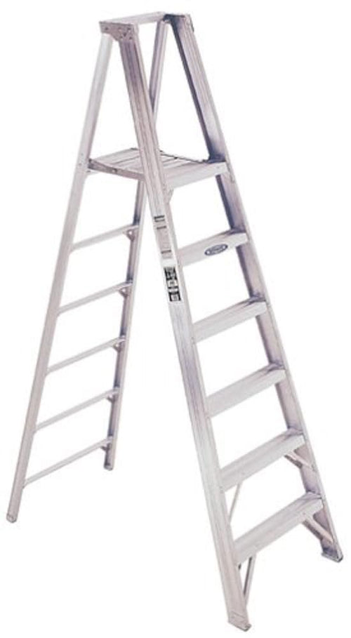 375-Pound Duty Rating Werner Type IAA Aluminum Platform Ladder, 6-Foot Platform Height