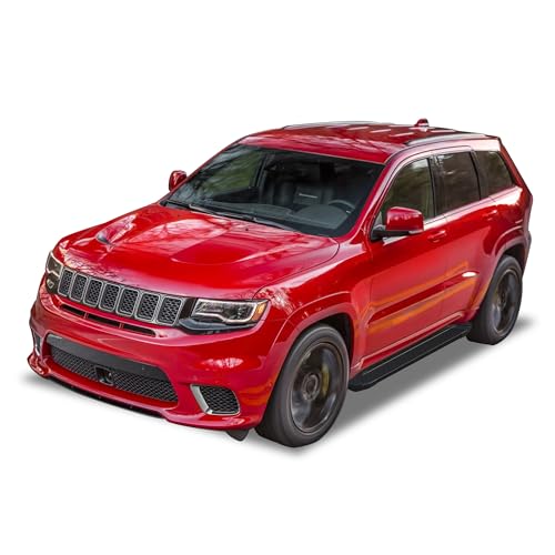 Storm Black Horse Running Boards Compatible with 2011-2025 Dodge Durango/Jeep Grand Cherokee -STDGDU76