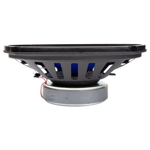 Colossus Classic Hifonics HCC69CX 6x9 Car Speakers - 150W Peak Power, Aluminum Dome Tweeters, Blue Woven Fiber Cones & Butyl Rubber Surrounds - 2-Way Coaxial Design
