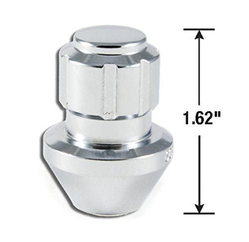 Chrome Gorilla Automotive Factory Style Wheel Lock Set (14mm x 1.50 Thread Size, 4-Pack)