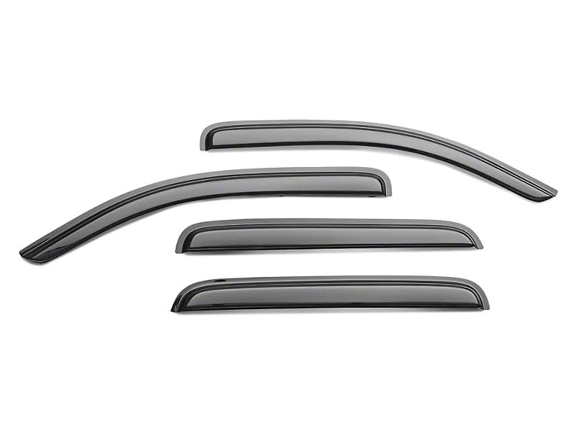 Tape On Black Horse Off Road [BHOR] Rain Guards/Wind Deflectors Compatible with 2020-2024 Ford Explorer Smoke 4 PCs - 140332