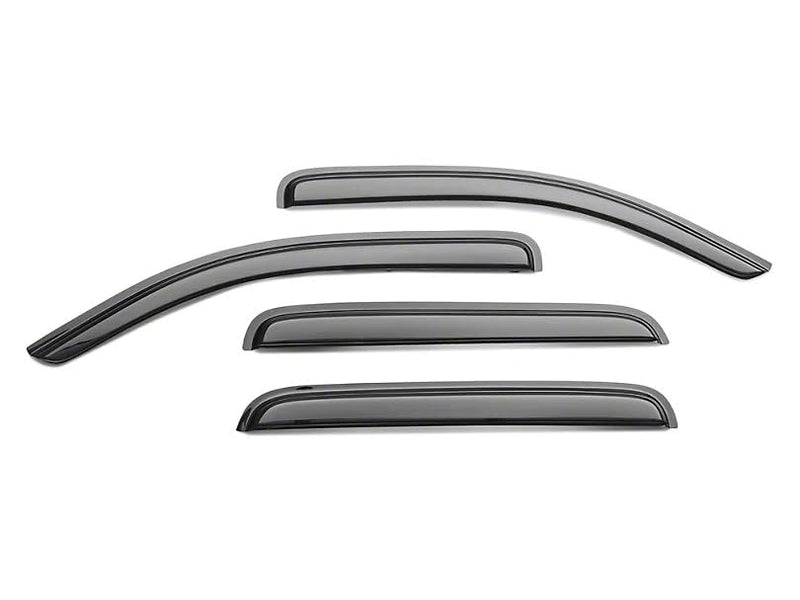 Tape On Black Horse Off Road [BHOR] Rain Guards/Wind Deflectors Compatible with 2020-2024 Ford Explorer Smoke 4 PCs - 140332