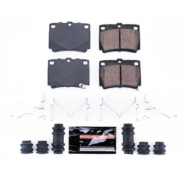Power Stop Z23-733 Z23 Evolution Sport Rear Carbon Fiber Infused Ceramic Brake Pads with Hardware