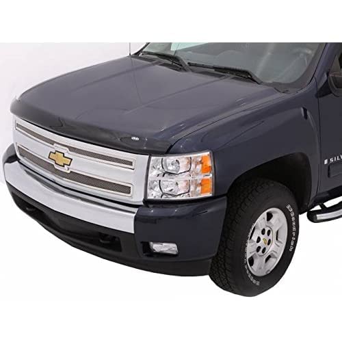 Chrome Hood Shield / Protector Auto Ventshade [AVS] | Fits 2015 - 2020 Ford F-150 (Excludes Raptor) | Medium Profile Bug Deflector - 1 pc., Chrome | 680941