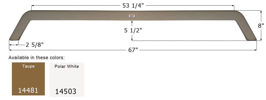 Fender Skirt ICON 14503, Tandem, KZ, FS4481, Polar White