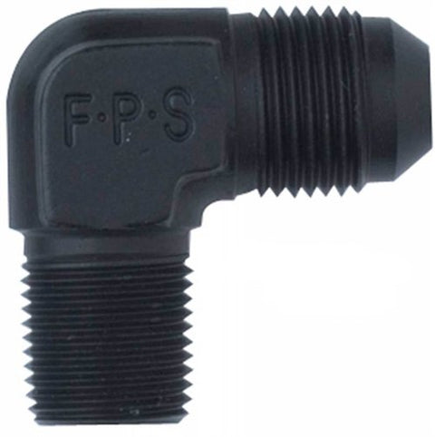 90 Degree Adapter - Black Fragola -4AN x 3/8 NPT