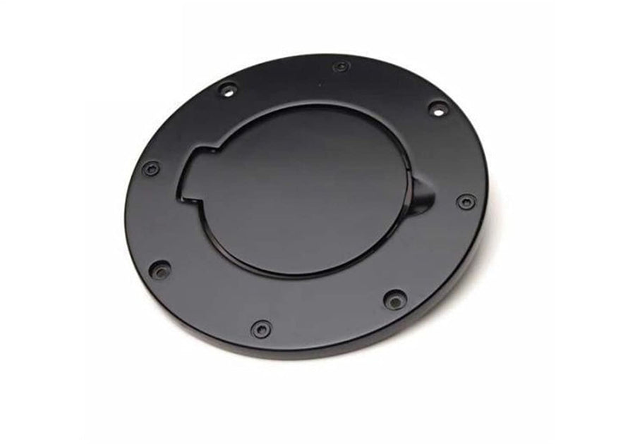 Rampage Products Fuel Door Cover Rampage | Billet Style, Aluminum, Black | 75006 | Fits 1997 - 2006 Jeep Wrangler TJ