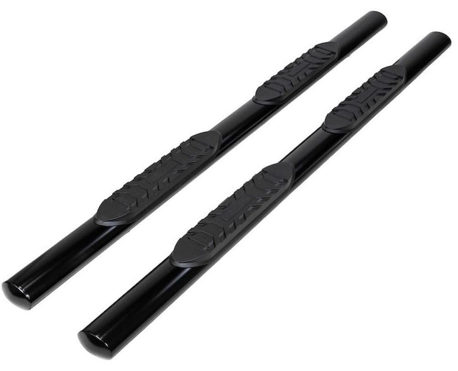 Toyota Tacoma Double Cab TrailFX 2950522053 Truck Running Boards Fits 2013-2023 Black 4 Inch Oval Tube Side Steps Powder Coated Mild Steel Slip-Resistant Step Pads Frame Body Mount Bolts
