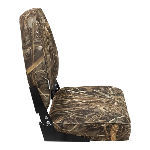 Camo High Back Wise 8WD617PLS-733 Boat Seat, Realtree MAX Camo