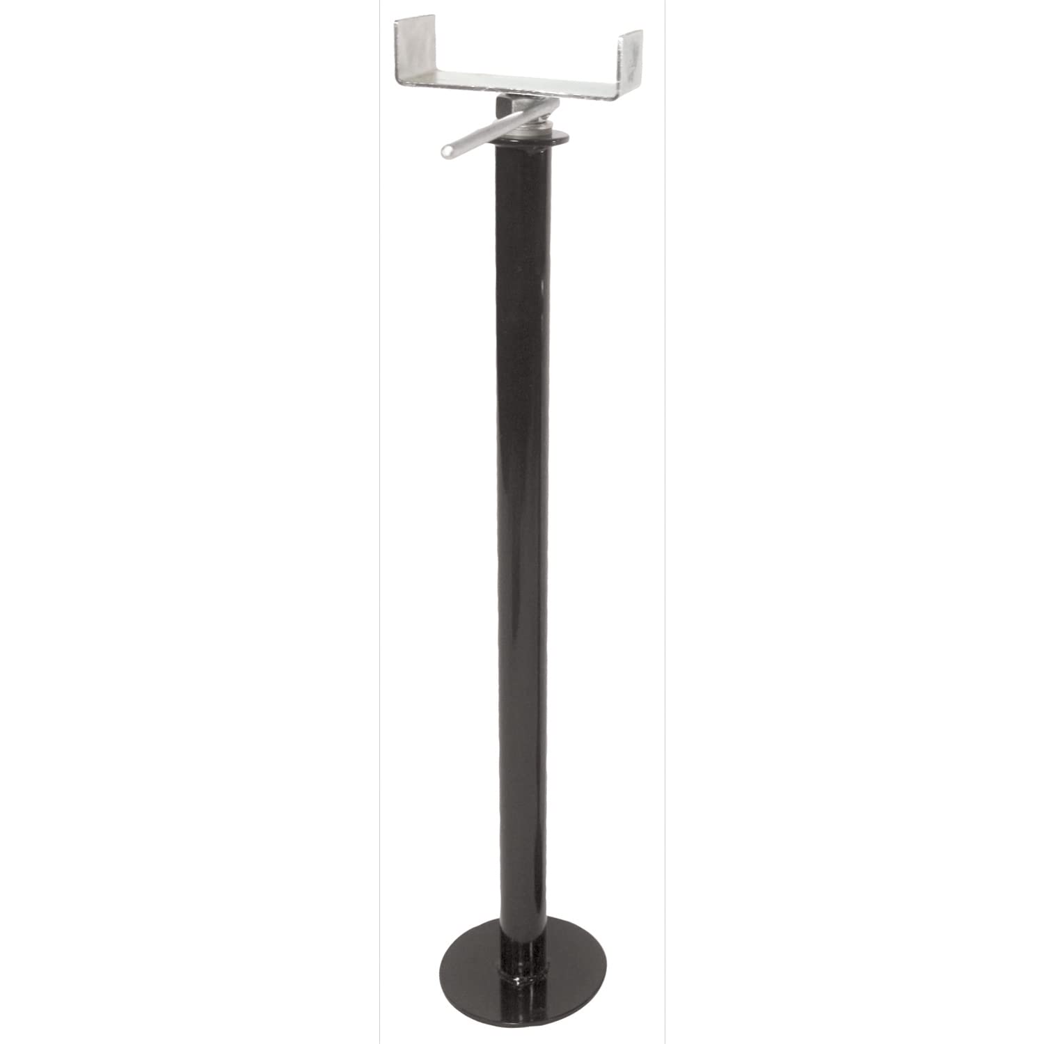 Husky Towing Slide Out Stabilizer Jacks Manual Adjustable 26-1/4 Inch to 49-1/4 Inch Set of 2 Steel Black Powder Coated