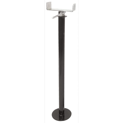 Husky Towing Slide Out Stabilizer Jacks Manual Adjustable 26-1/4 Inch to 49-1/4 Inch Set of 2 Steel Black Powder Coated