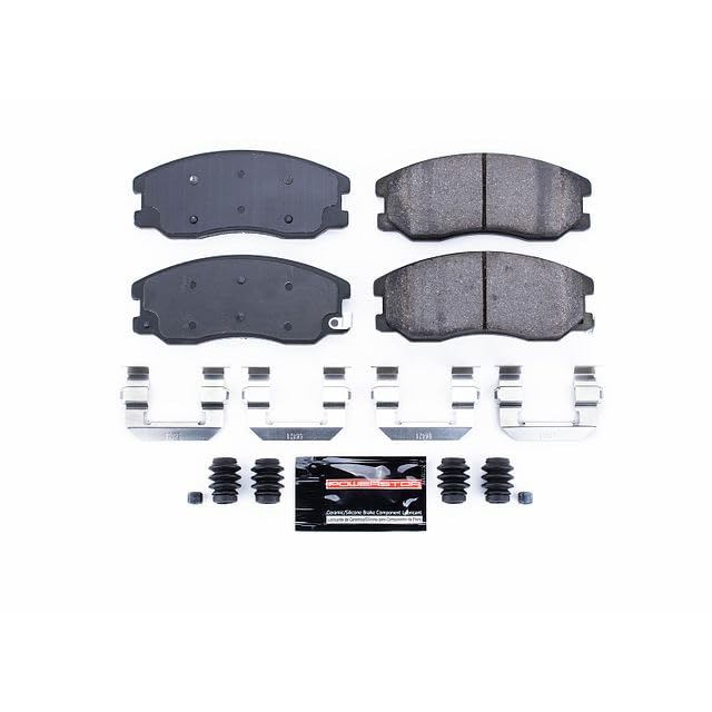 Power Stop Z23-1264 Z23 Sport Carbon Fiber Infused Ceramic Brake Pads with Hardware For Chevy Captiva Sport, Chevy Equinox, Pontiac Torrent, Saturn Vue, Suzuki XL-7 [Model Specific]