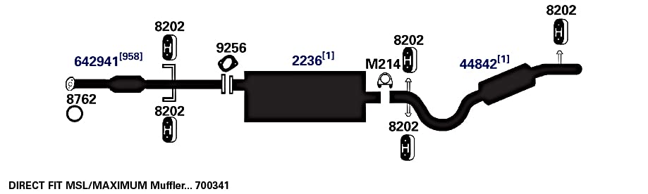 Exhaust Tail Pipe AP Exhaust Products 44842