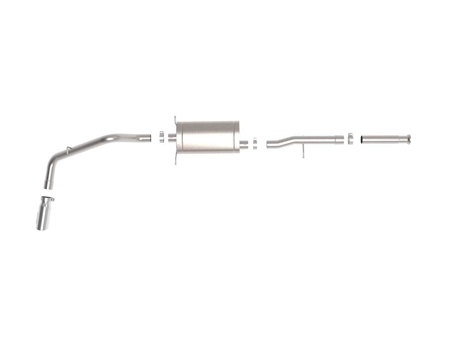 Apollo GT Series aFe POWER 49-44136-P 3" Cat-Back Exhaust System, Polished Tip, 409 Stainless Steel, fits GM Trucks