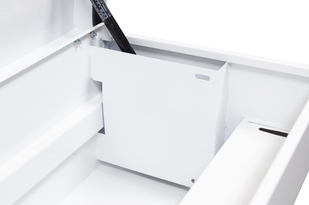 Lo-Side Weather Guard 56 inches Truck Tool Box Steel White