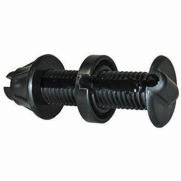 CeaCap T-H Marine Supplies Bulkhead Pass Thru Fitting - 9/32" Slot, 1" Hole, 1.5" Flange - Black