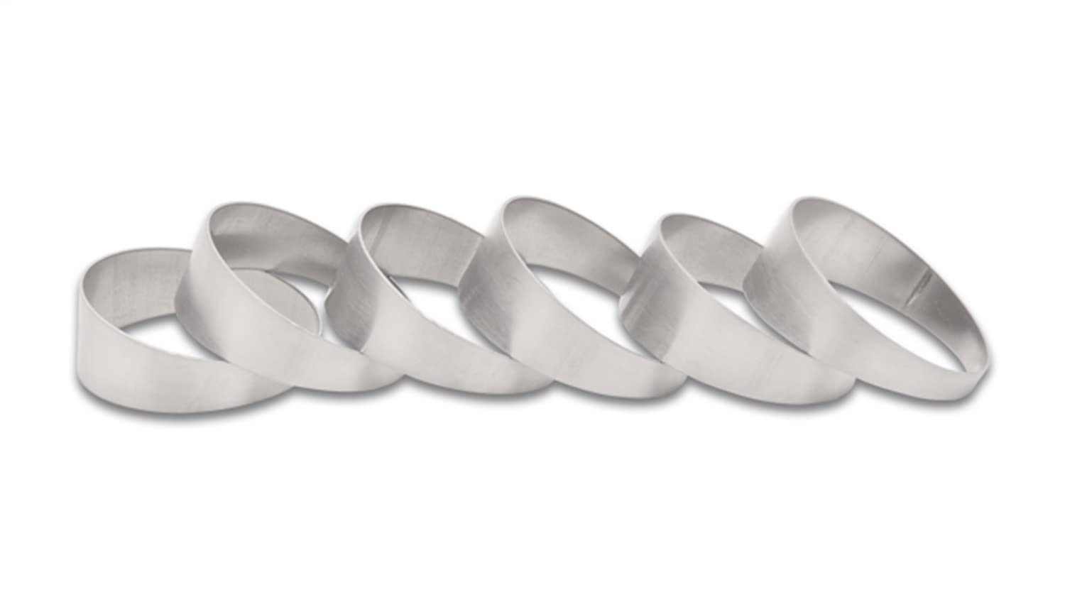 Power Vibrant 13630 Pie Cuts, 304 Stainless Steel, Natural, 3.00 in. Outside Diameter, 2.75 in. Centerline Radius, 15 degree per cut, Set of 6
