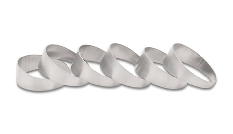 Power Vibrant 13630 Pie Cuts, 304 Stainless Steel, Natural, 3.00 in. Outside Diameter, 2.75 in. Centerline Radius, 15 degree per cut, Set of 6