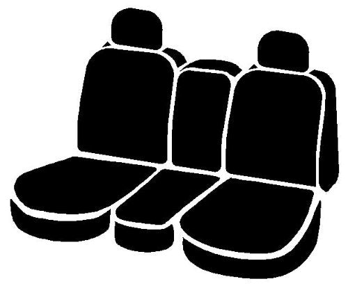 Fia Gray NP99-37 Custom Fit Front Seat Cover Split Seat 40/20/40 - Neoprene (Black w/Gray Center Panel)