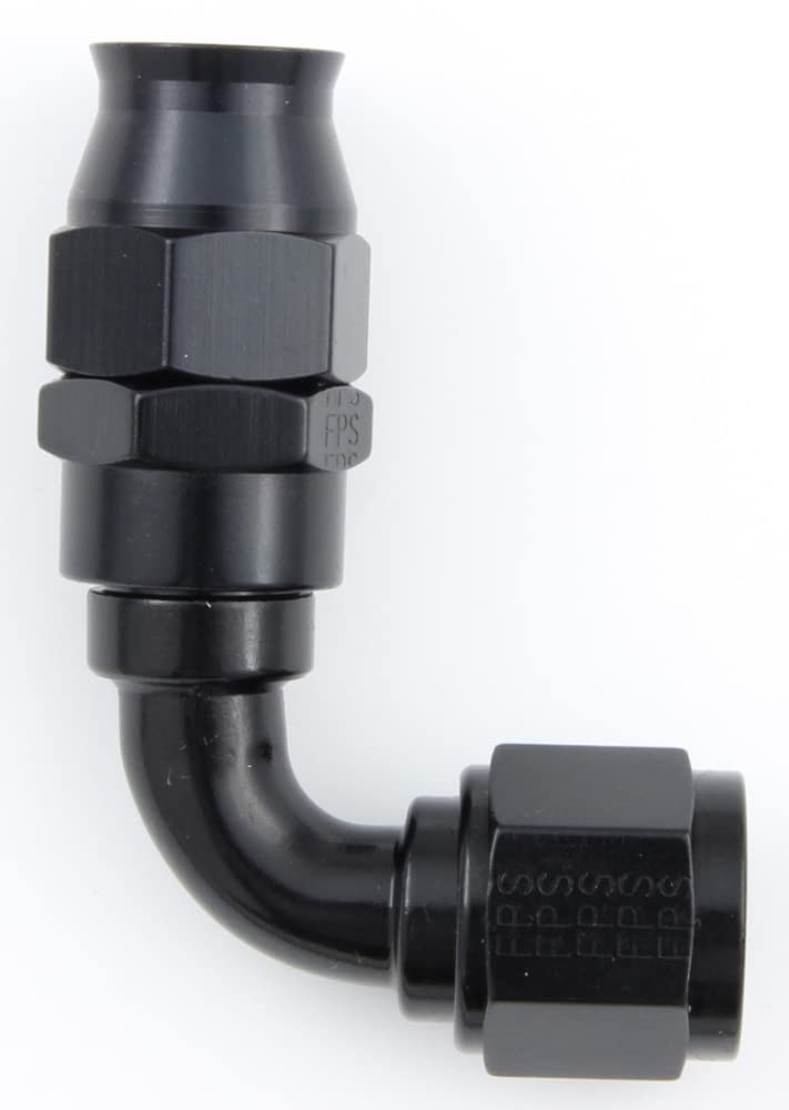 Black Fragola 689008-BL Size (-8) 90° PTFE Hose Fitting
