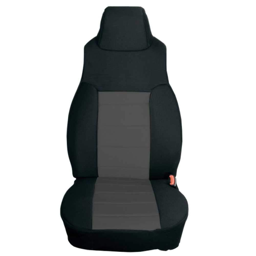 Rugged Ridge | Front Seat Cover Kit, Fabric, Gray | 13243.09 | Fits 2003-2006 Jeep Wrangler TJ