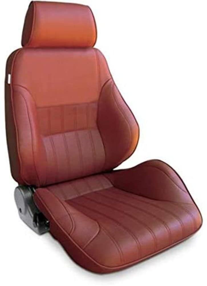 Maroon Vinyl Racing Rally ProCar by Scat 80-1000-56RS Smooth Back Recliner Right Seat
