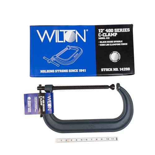 C-Clamp Wilton, 12-1/4" Opening, 6-1/4" Throat, 9300 Lbs. Clamping Force (Model 412)