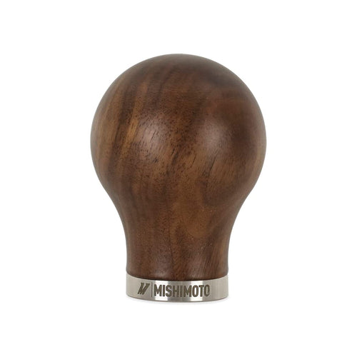 Round Steel Core Wood Shift Knob, Mishimoto Walnut Wood