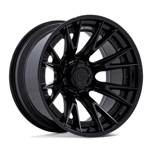 FUEL OFF-ROAD 22X12 FC402 CATALYST 8X180 4.77-44mm MATTE BLACK WITH GLOSS BLACK LIP - FC402MX22128844N